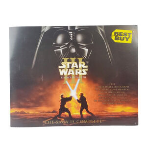 Star Wars III Revenge of the Sith Best Buy Limited Edition Lithograph 2005 Retro